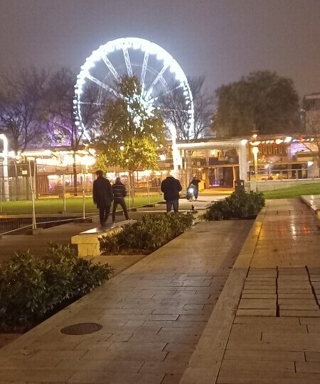 Deac Ferenc Ter Budapest Hungary Ferris Wheel Xmas Fayre