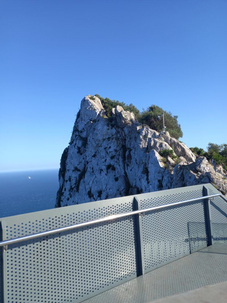 sky walk at the top of the rock of Gibraltar