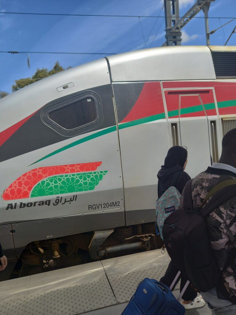 Catching train from Tangier to Casablanca
