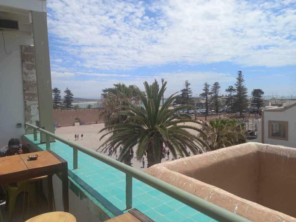 view from the taros bar essouaira 