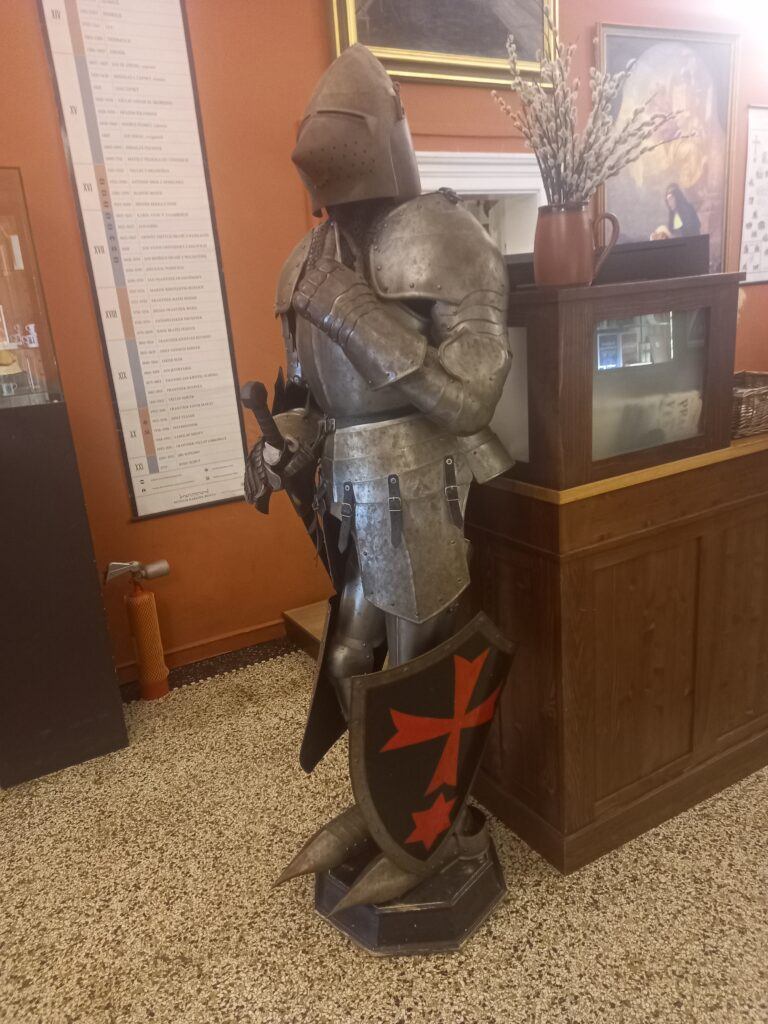 Knights of Malta and Prague. Armour in the Charles Bridge Museum.