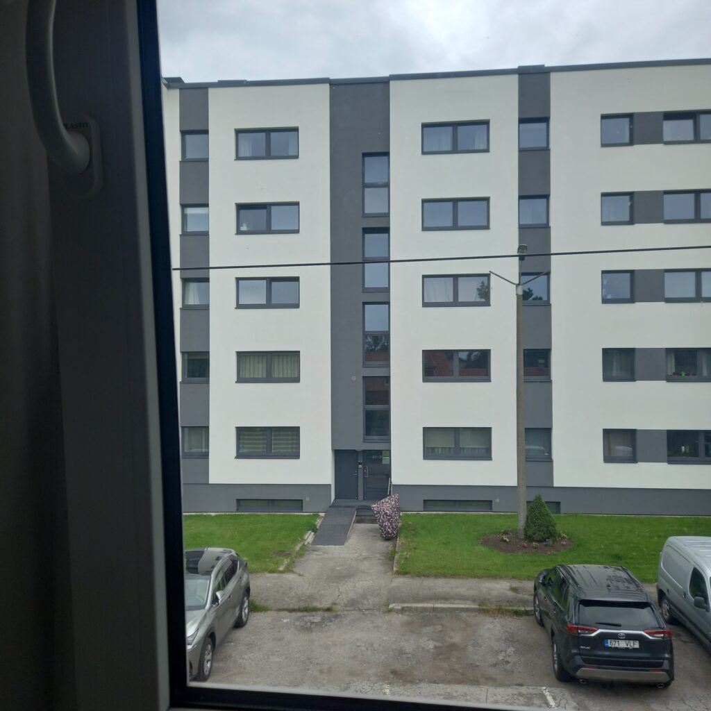 Tall apartment building in Tallin Estonia