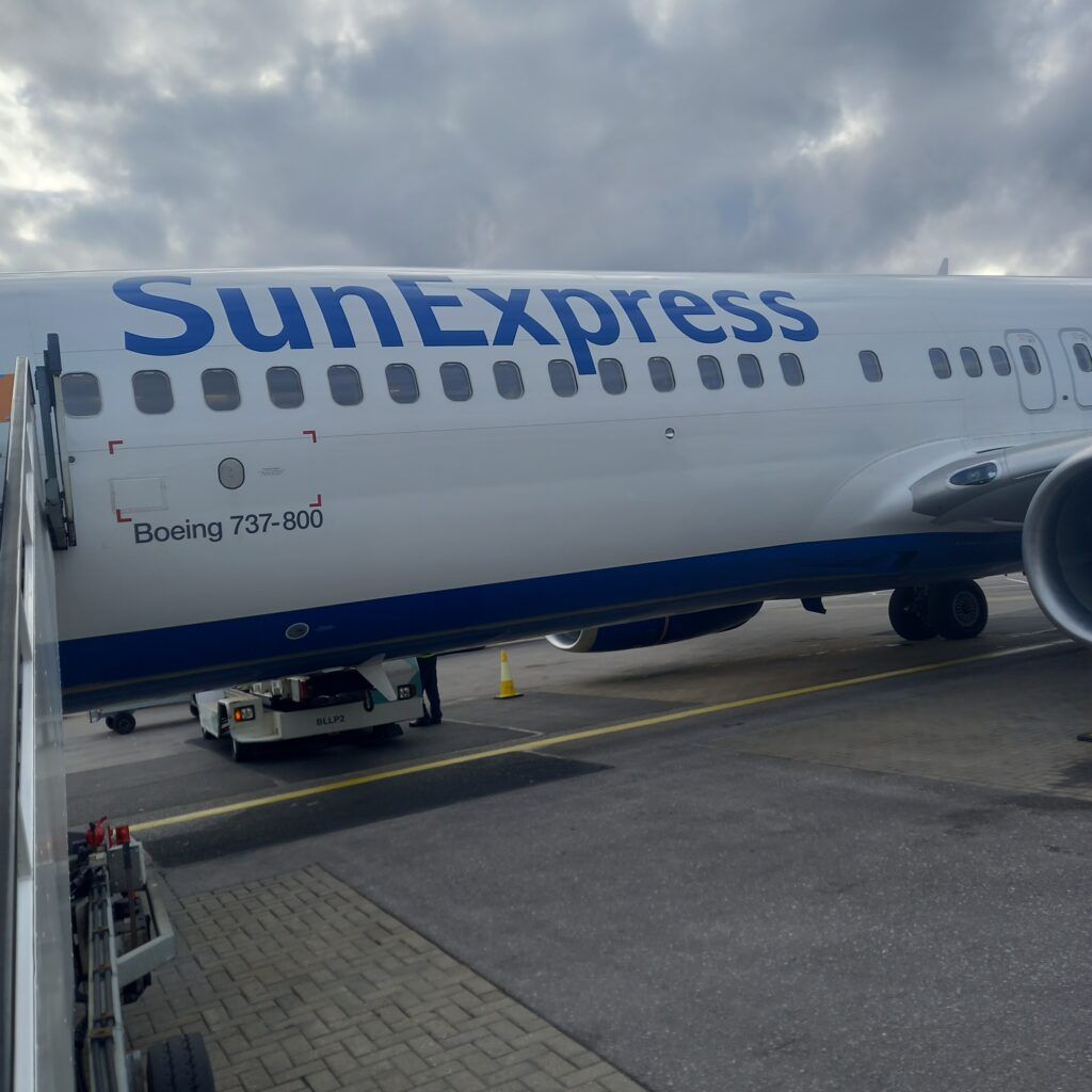 Sun Express Flight from Luton UK to Antalya Turkey