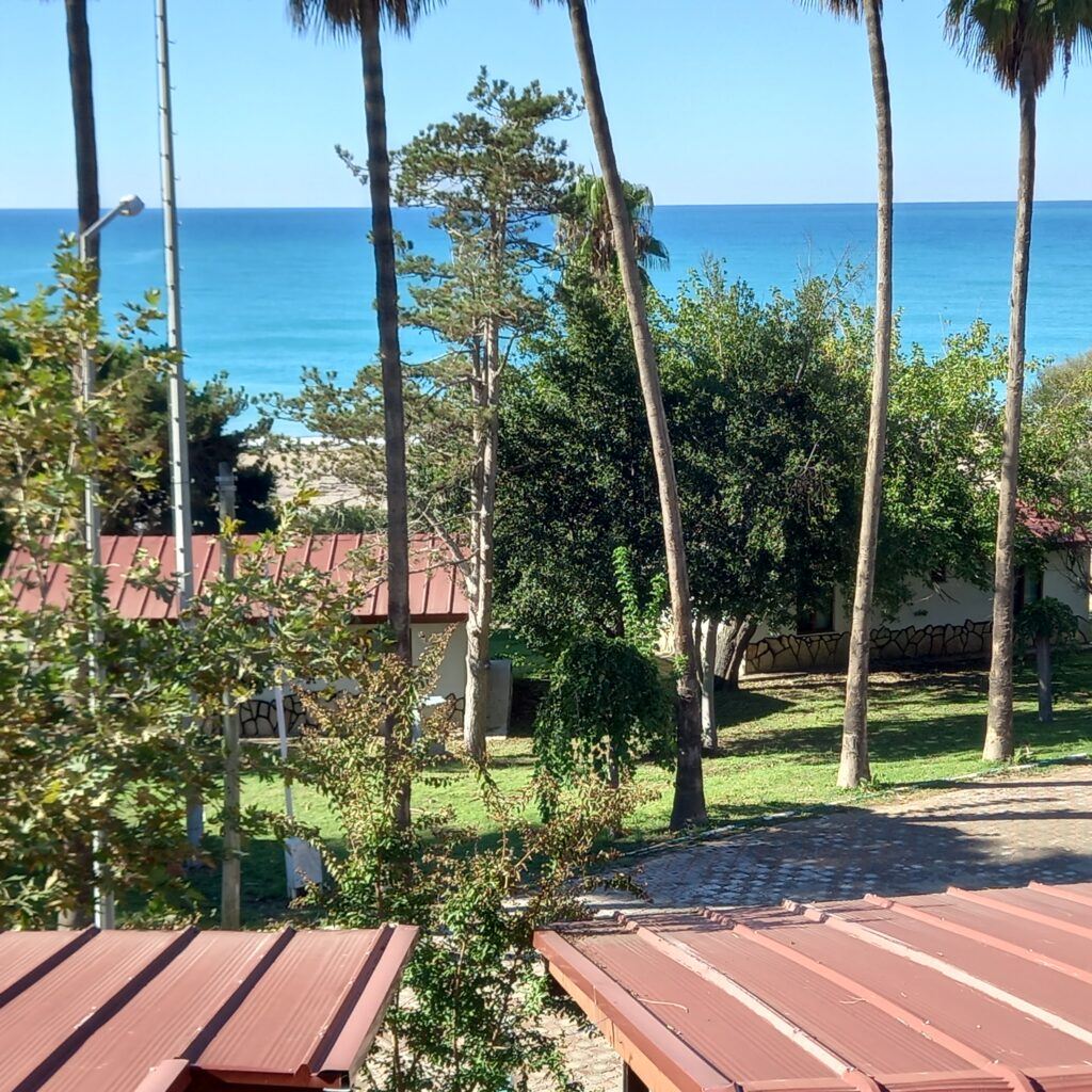 View looking out from the back of the aroma butik hotel in manavgat antalya turkey