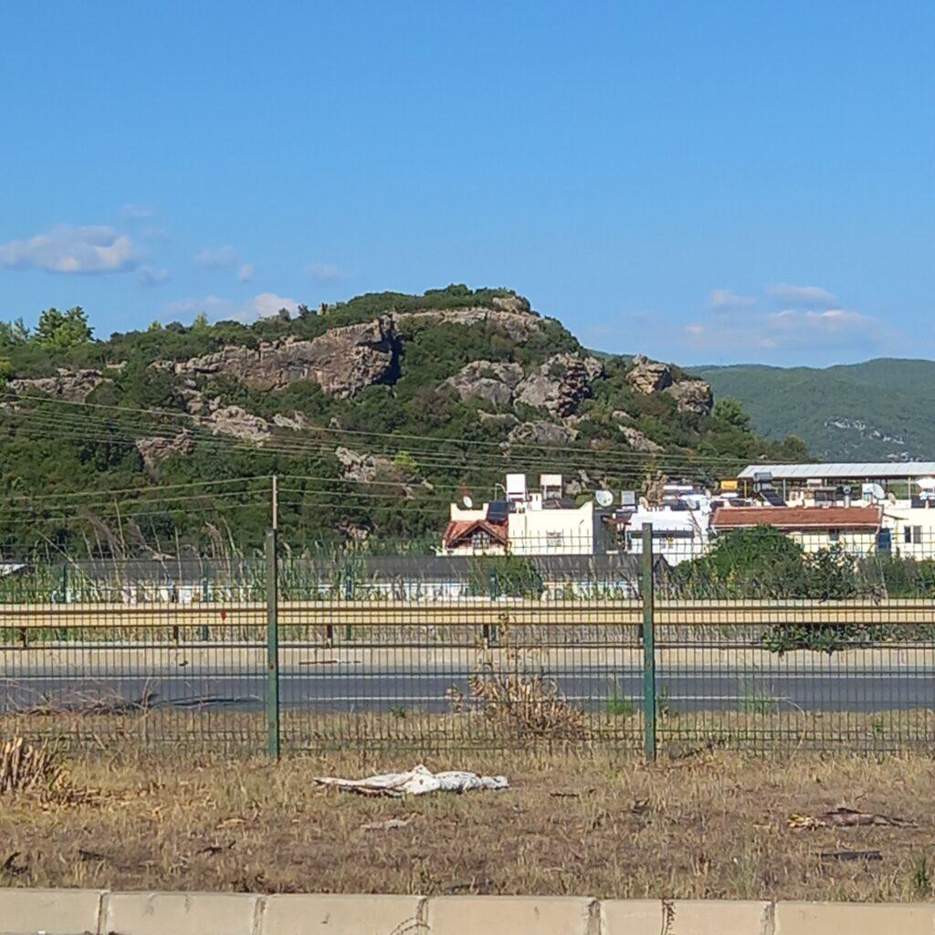 View from up the road close to the Armas Beach hotel in Manavgat / Alanya Turkey