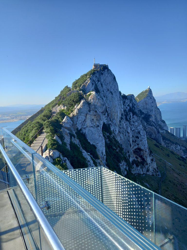 Sky walk at the rock of Gibraltar April 2025