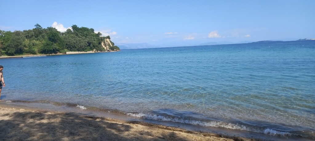 Ipsos Beach in Corfu April 2026