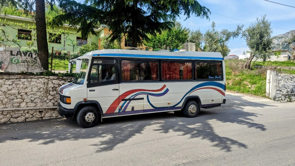 The Gjirafa Bus from Tirana To Saranda