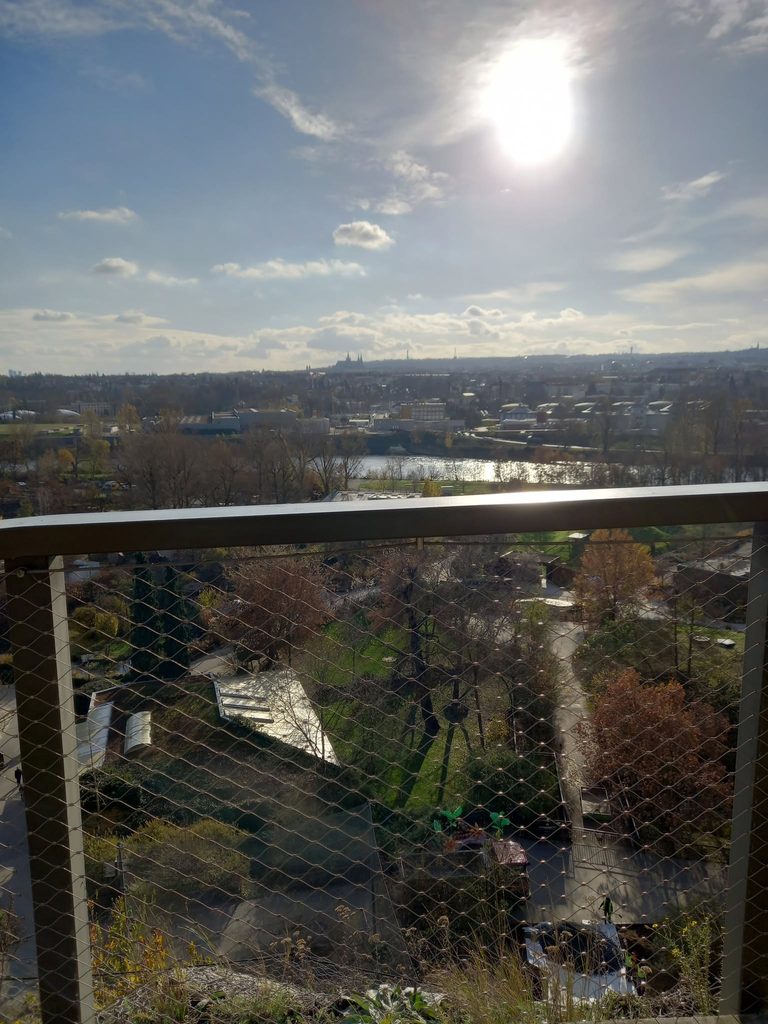 view from the top of Prague zoo